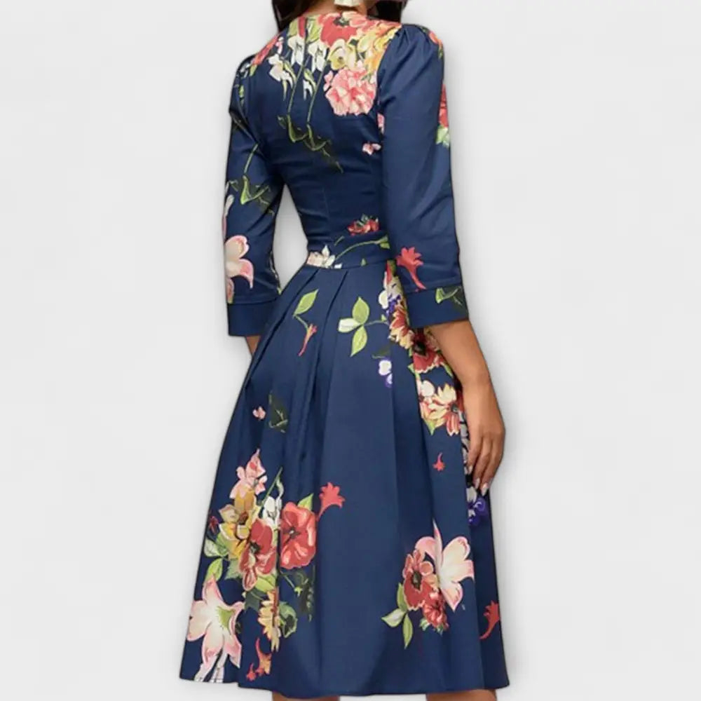 Ángela – Vestido Toque Retro Irresistible - Vestidos