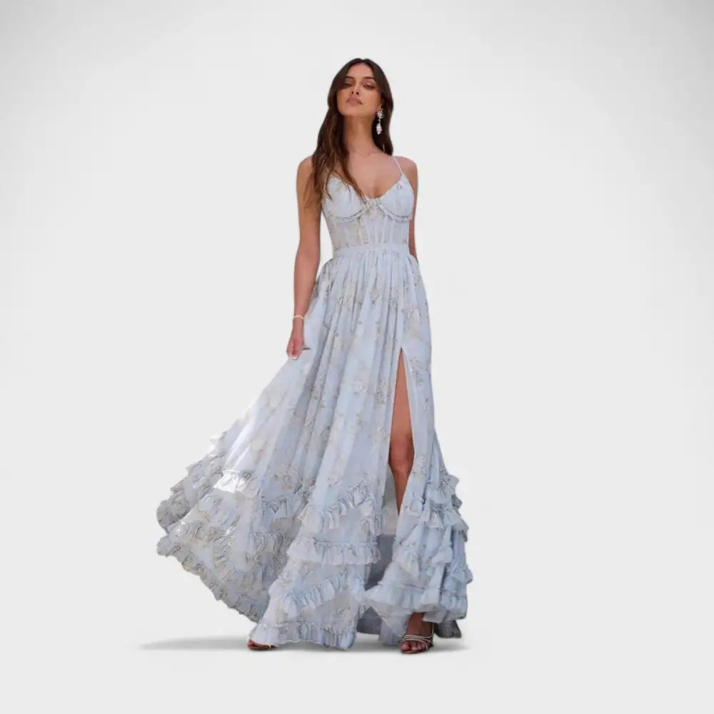 Aurora – Vestido Encanto Bohemio con Detalles Elegantes - Azul / XS - Vestidos