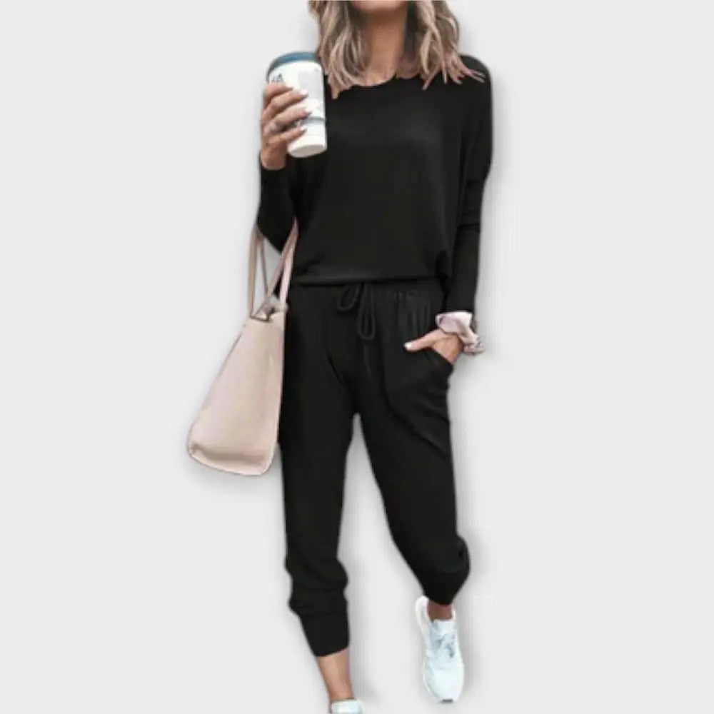 Beatriz – Conjunto Estilo Relajado y Chic - Negro / S - CONJUNTOS