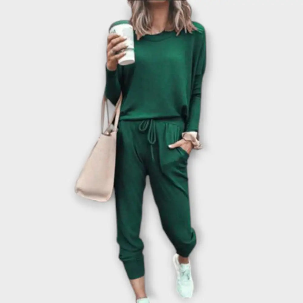 Beatriz – Conjunto Estilo Relajado y Chic - Verde / S - CONJUNTOS