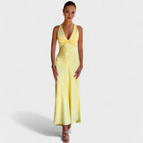 Camila – Vestido Radiante de Encanto Atemporal - Amarillo / S - Vestidos