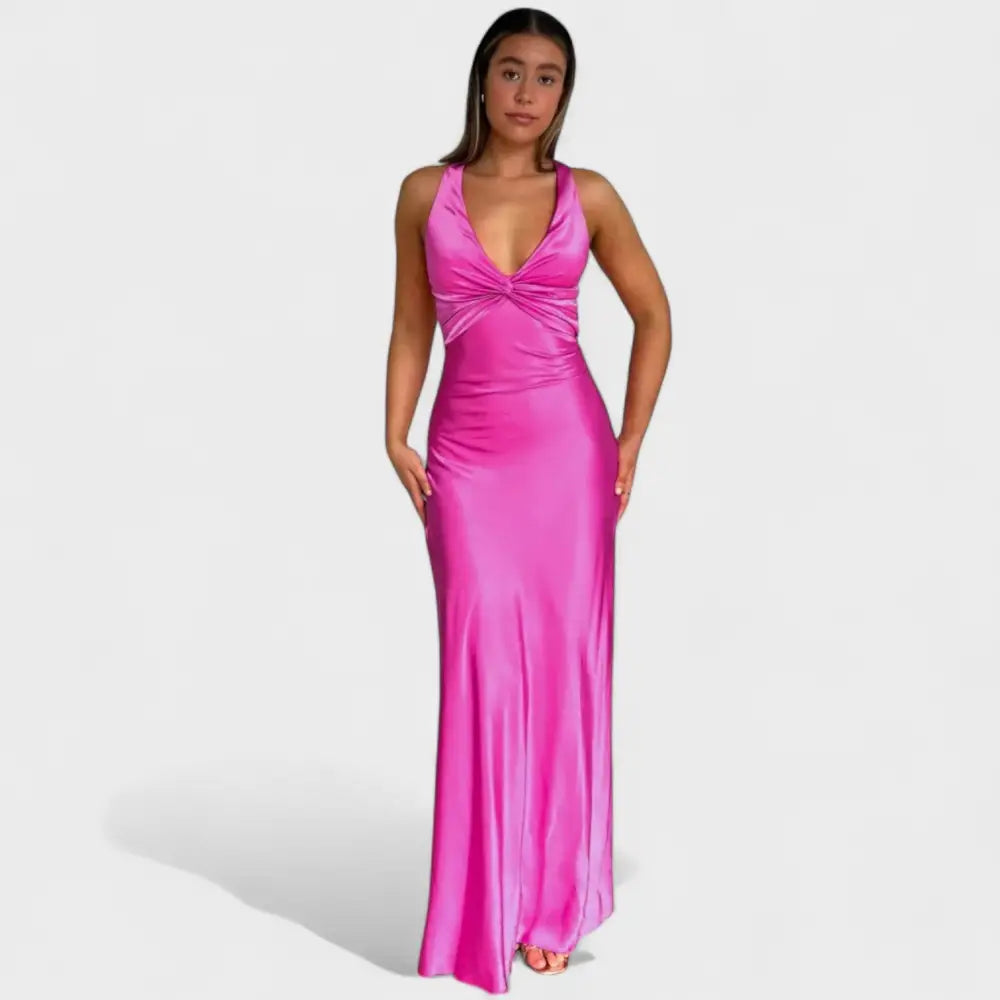 Camila – Vestido Radiante de Encanto Atemporal - Rosa / S - Vestidos