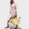 Carla – Vestido Elegancia a Rayas - Rosa / S - Vestidos