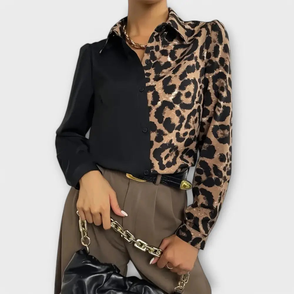 Carmen – Blusa Chic de Leopardo y Estilo Sofisticado - Carmen – Blusa Chic de Leopardo y Estilo Sofisticado > Blouses >