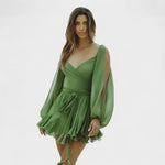 Carmen – Vestido Encanto de Verano - Verde / S - Vestidos