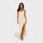 Cecilia – Vestido Elegancia con Toque Moderno - Amarillo / S - Vestidos