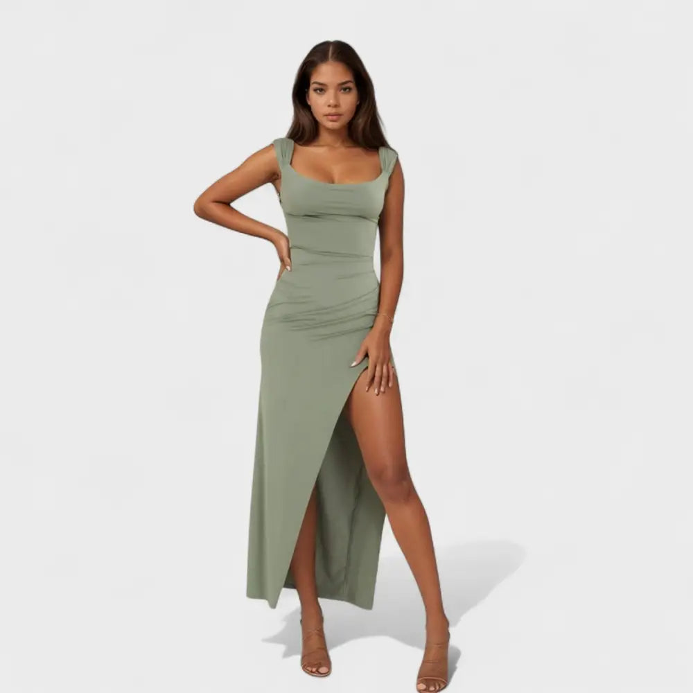 Cecilia – Vestido Elegancia con Toque Moderno - Verde / S - Vestidos
