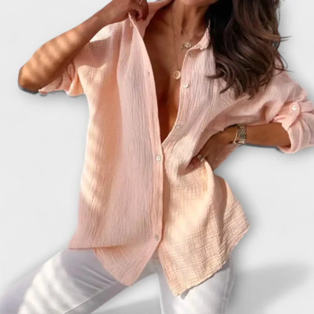 Clara – Blusa Toque Verano y Estilo - Lachs / S - Clara – Blusa Toque Verano y Estilo > Blouses > >