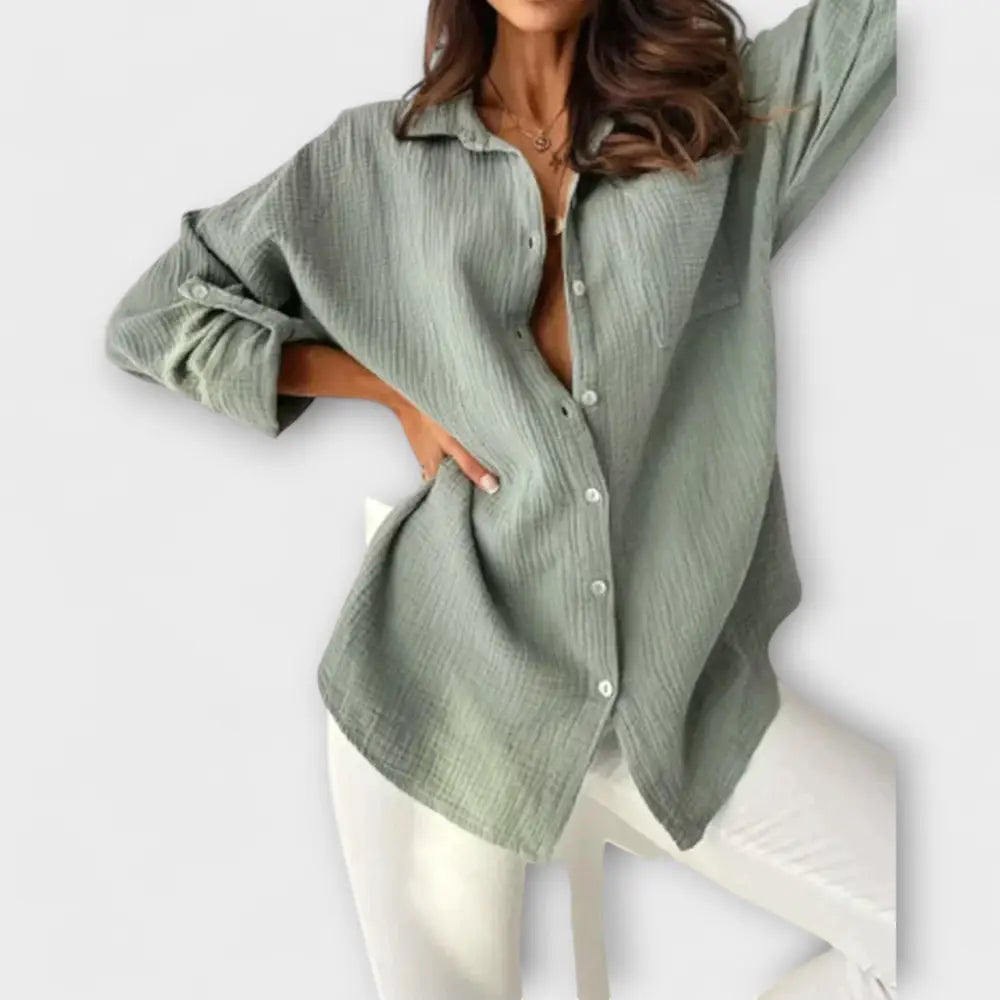 Clara – Blusa Toque Verano y Estilo - Olive / S - Clara – Blusa Toque Verano y Estilo > Blouses > >
