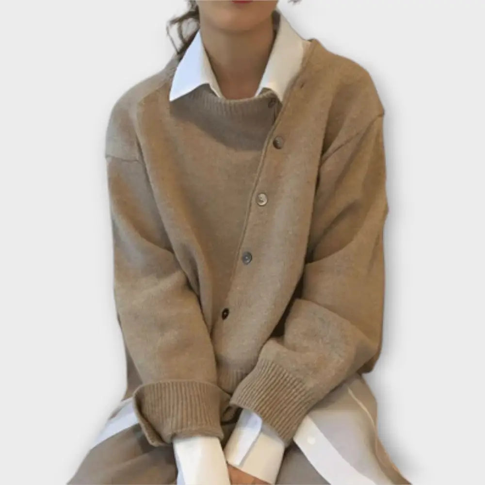 Clara – Cárdigan Estilo Acogedor y Chic - Beige / XS - Suéteres & Cardigans