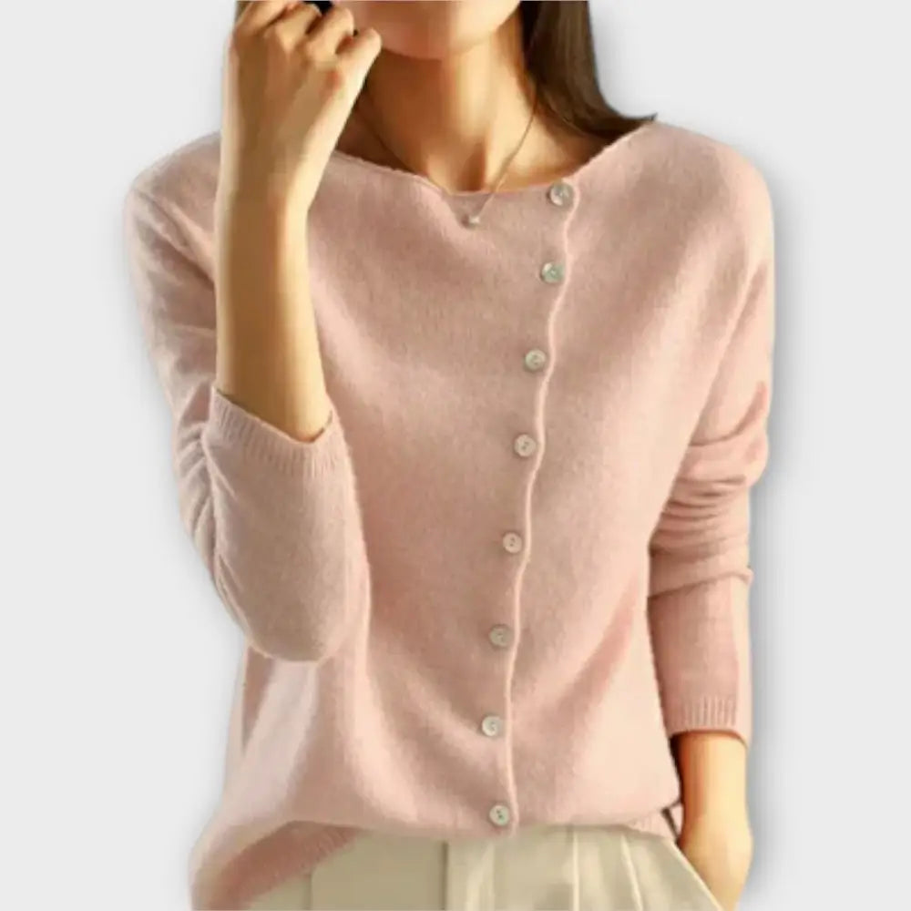 Clara – Cárdigan Estilo Chic y Confortable - Pink / S - Suéteres & Cardigans