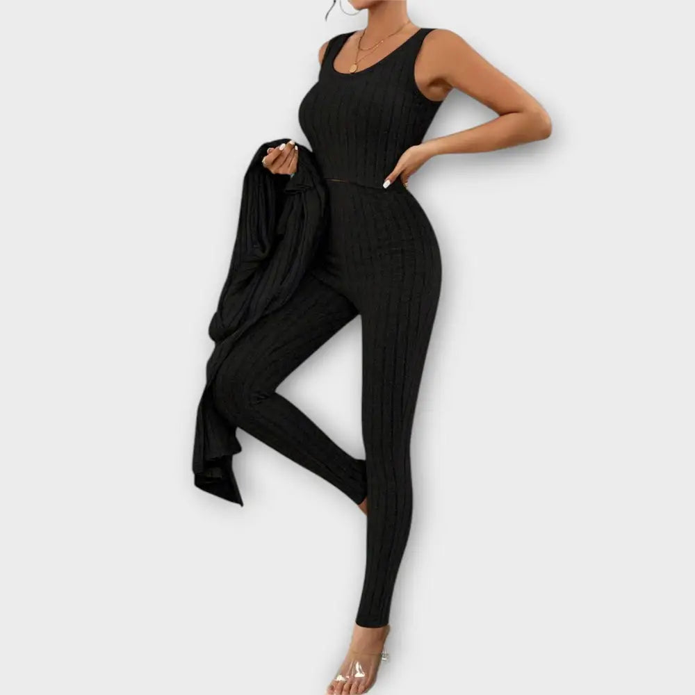 Clara – Conjunto Elegancia Moderna y Versátil - Negro / S - CONJUNTOS