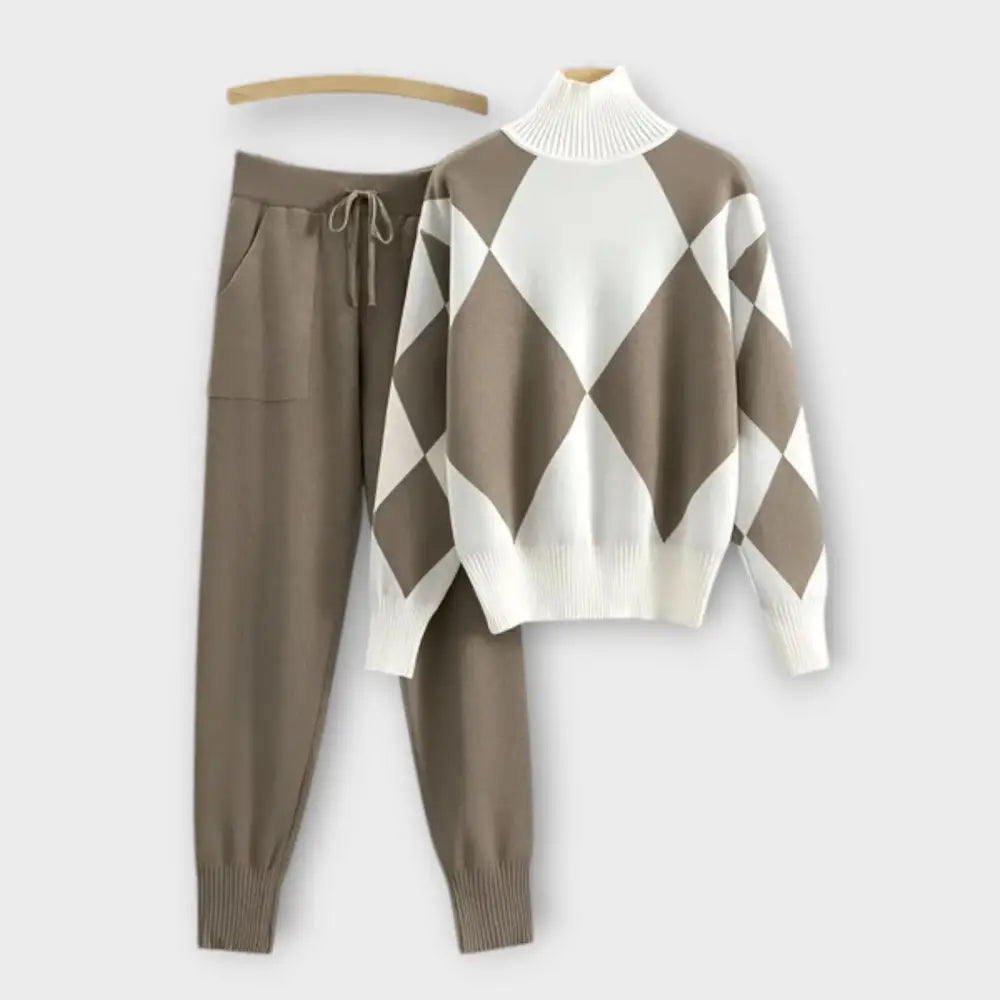 Clara – Conjunto Elegancia Versátil - Beige / S - CONJUNTOS