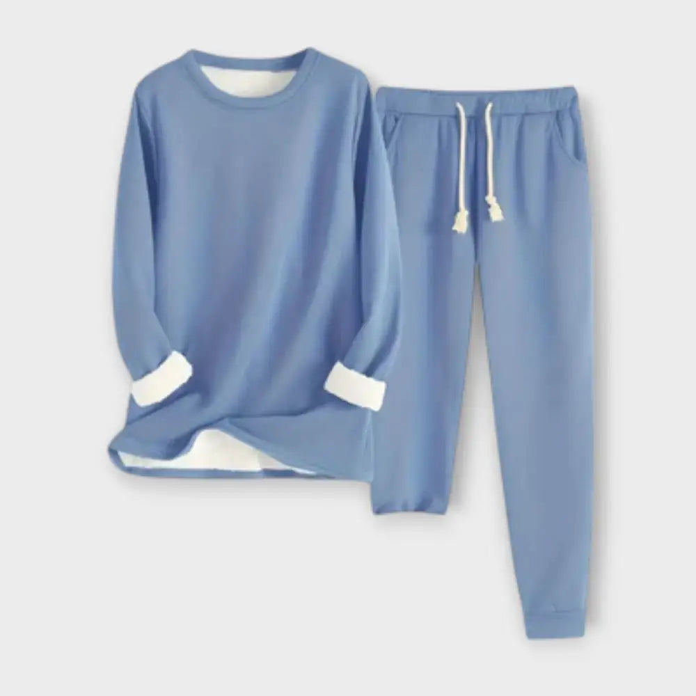 Clara – Conjunto Estilo Acogedor - Azul / S - CONJUNTOS