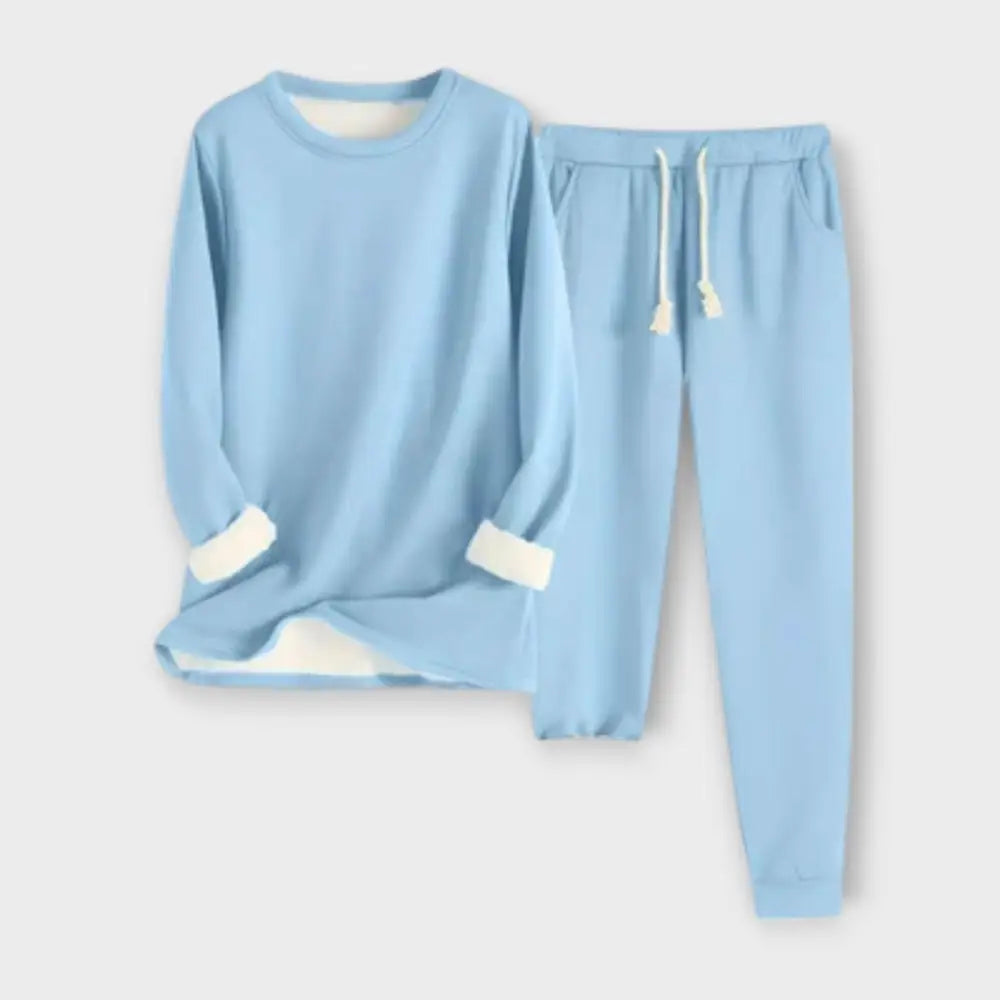 Clara – Conjunto Estilo Acogedor - Hellblau / S - CONJUNTOS