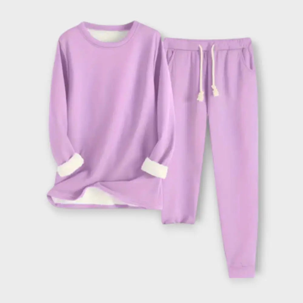 Clara – Conjunto Estilo Acogedor - Lila / S - CONJUNTOS