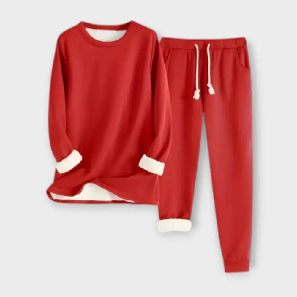 Clara – Conjunto Estilo Acogedor - Rojo / S - CONJUNTOS