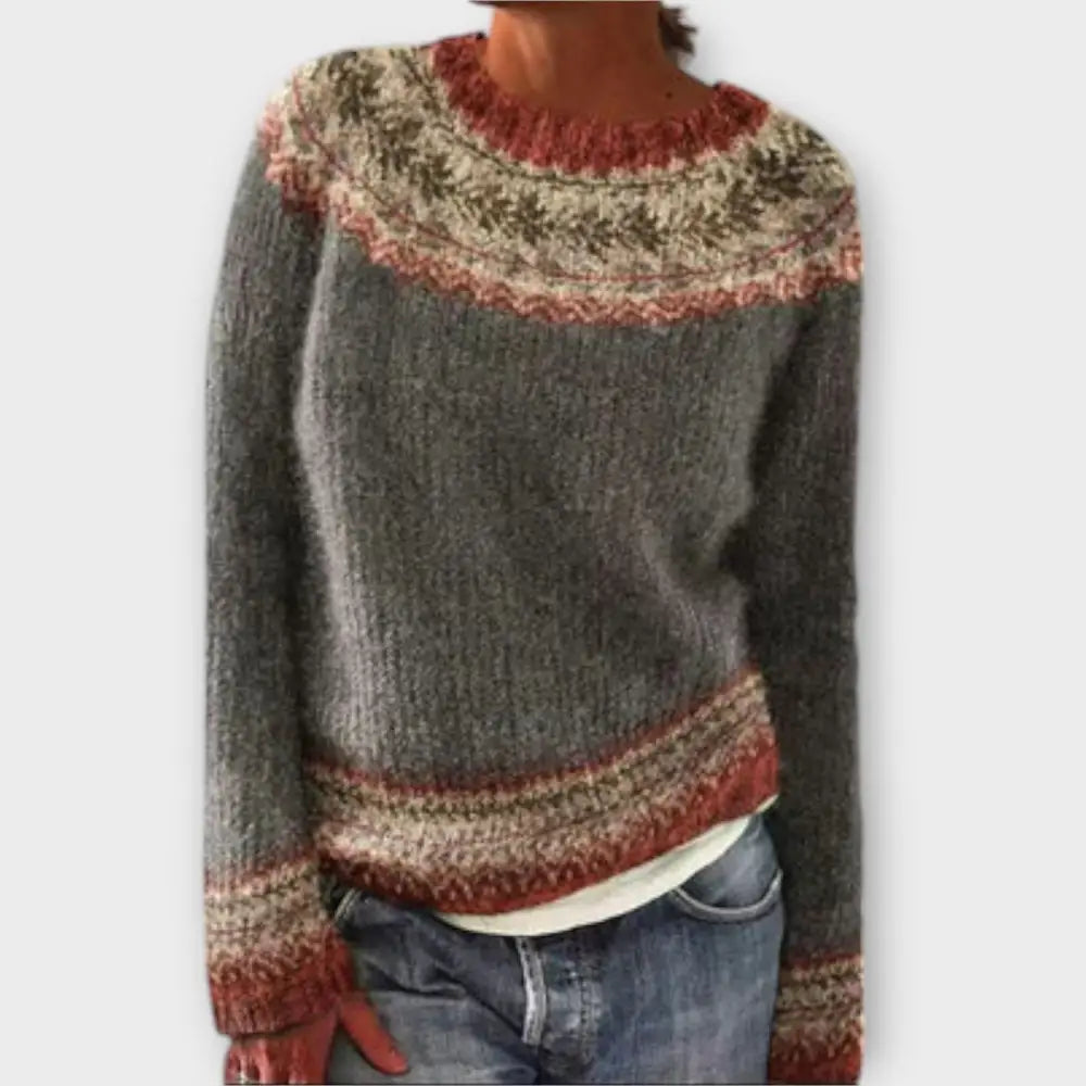 Clara – Suéter Elegancia Atemporal - Grau / XS - Suéteres & Cardigans