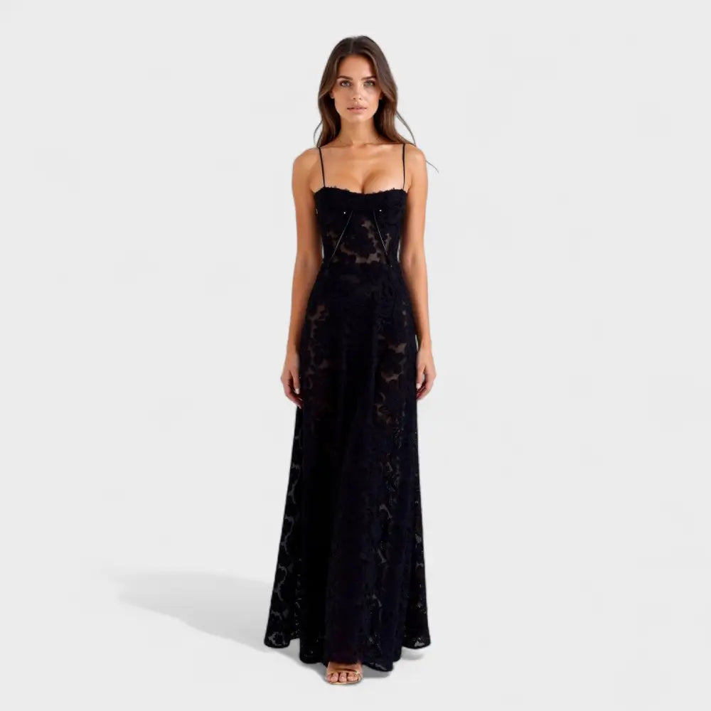 Clara – Vestido Brillo de Estrellas - Negro / XS - Vestidos
