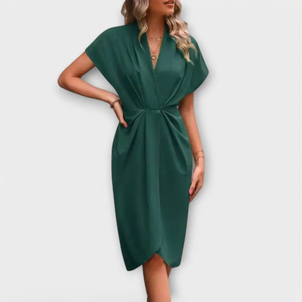 Clara – Vestido Elegancia Atemporal - Dunkelgrün / S - Vestidos
