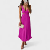 Clara – Vestido Elegancia Natural - Rosa / S - Vestidos