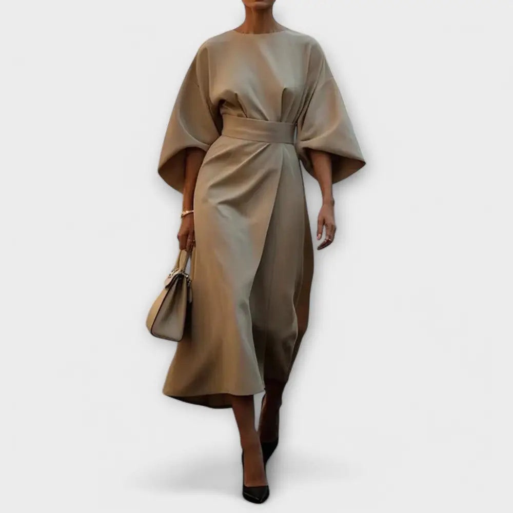 Clara – Vestido Encanto Atemporal - Beige / S - Vestidos