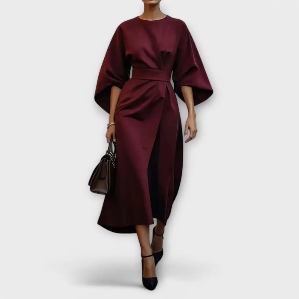 Clara – Vestido Encanto Atemporal - Bordeaux / S - Vestidos