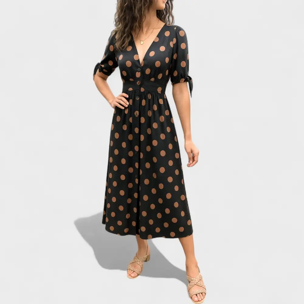 Clara – Vestido Encanto de Lunares - Negro / S - Vestidos