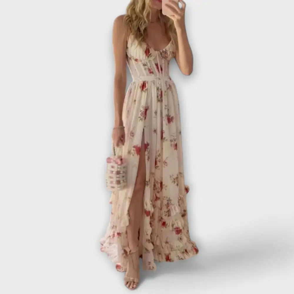 Clara – Vestido Encanto Floral - Blanco / S - Vestidos