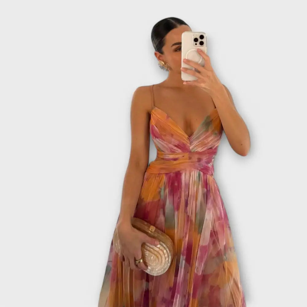 Clara – Vestido Encanto Floral Elegante - Vestidos
