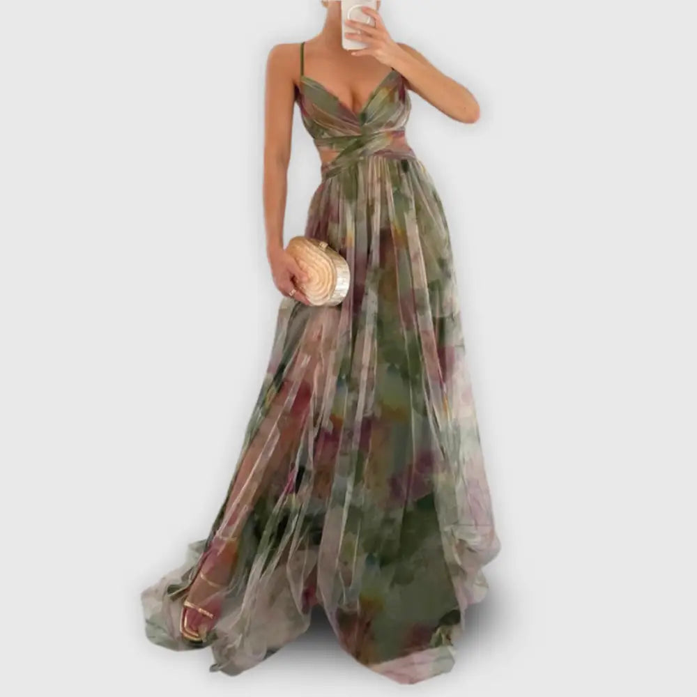 Clara – Vestido Encanto Floral Elegante - Vestidos