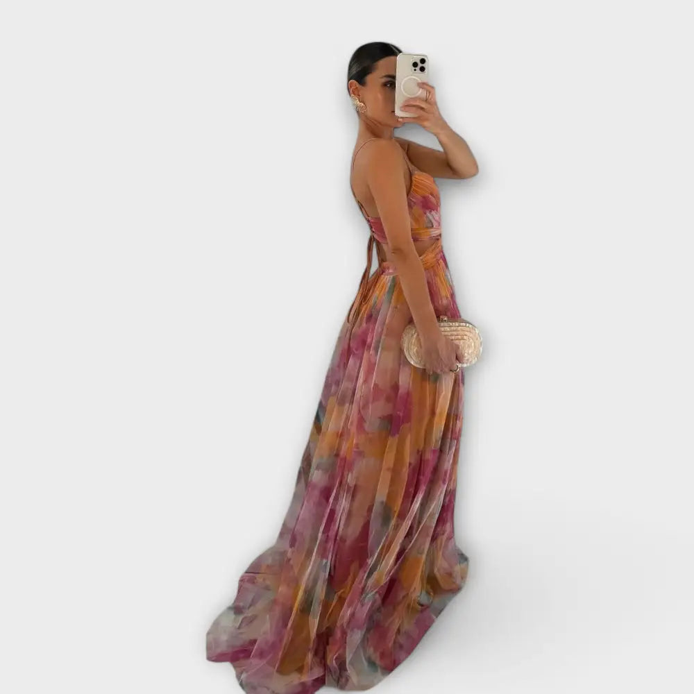 Clara – Vestido Encanto Floral Elegante - Vestidos