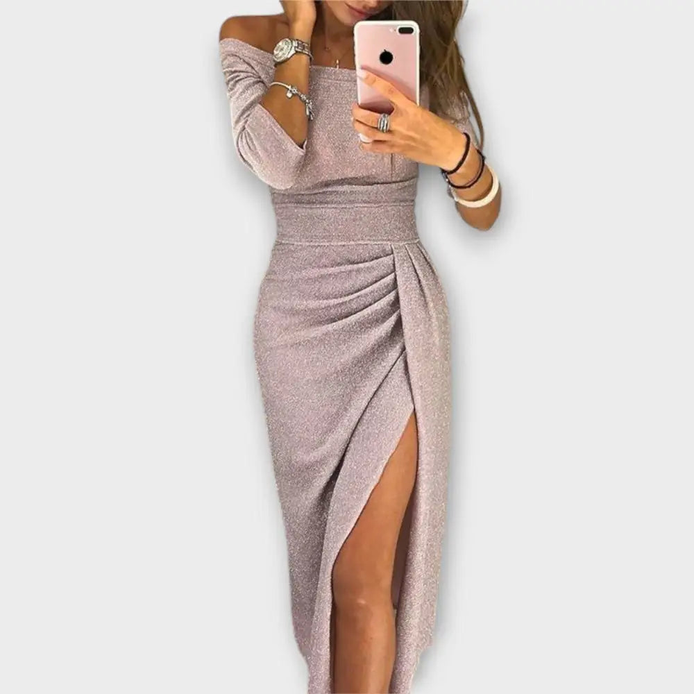 Clara – Vestido Encanto Nocturno - Violett / S - Vestidos