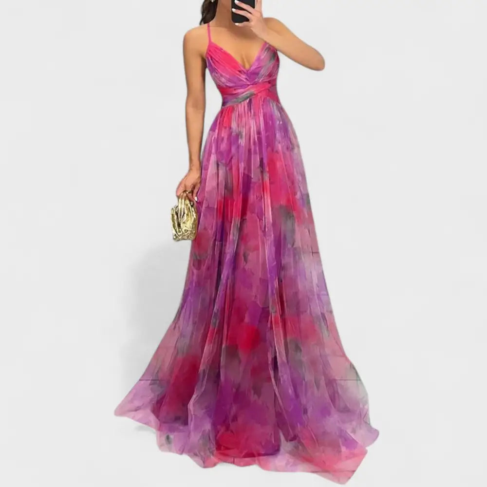 Clara – Vestido Floreado de Ensueño - Rosa / S - Vestidos