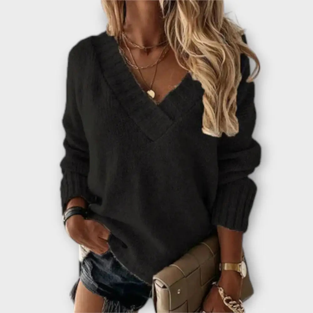 Claudia – Suéter Calidez Elegante - Negro / S - Suéteres & Cardigans