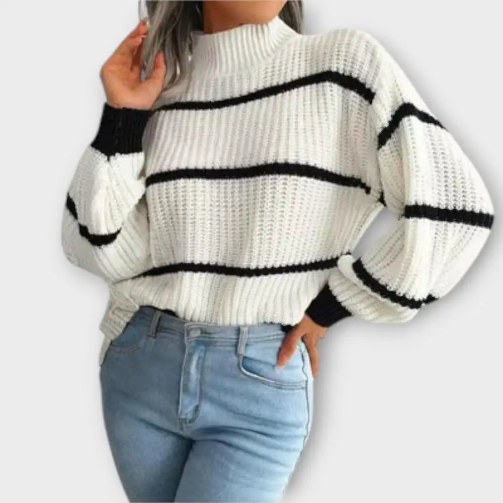 Claudia – Suéter Chic y Confortable - Blanco / S - Suéteres & Cardigans