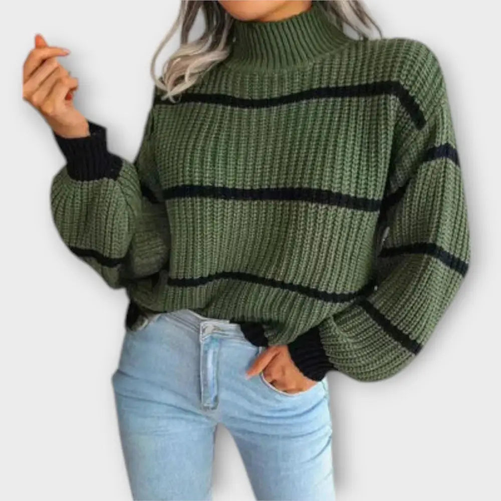 Claudia – Suéter Chic y Confortable - Verde / S - Suéteres & Cardigans