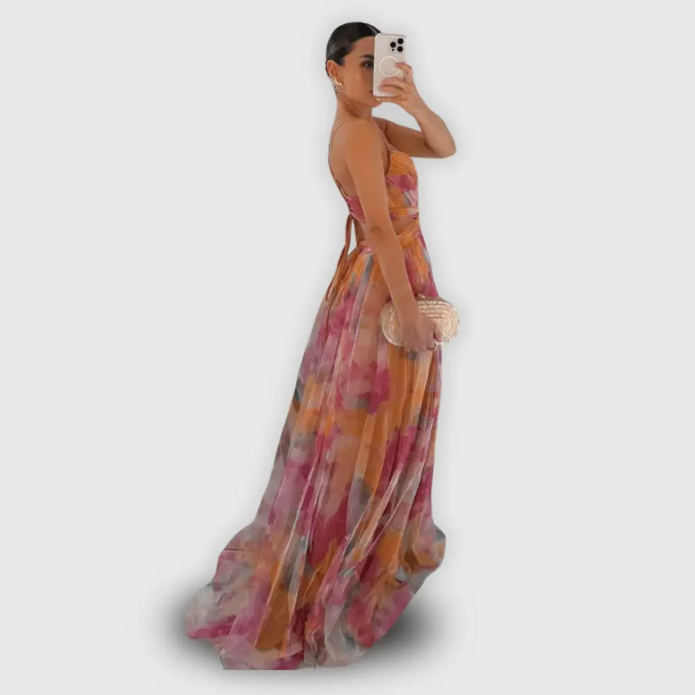 Claudia – Vestido Elegancia Floral Atemporal - Vestidos