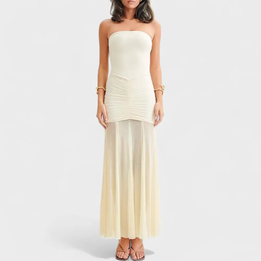 Claudia – Vestido Encanto de Malla con Hombros al Aire - Vestidos