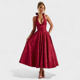 Claudia – Vestido Encanto Floral con Toque Romántico - Rojo / XS - Vestidos