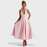 Claudia – Vestido Encanto Floral con Toque Romántico - Rosa / XS - Vestidos