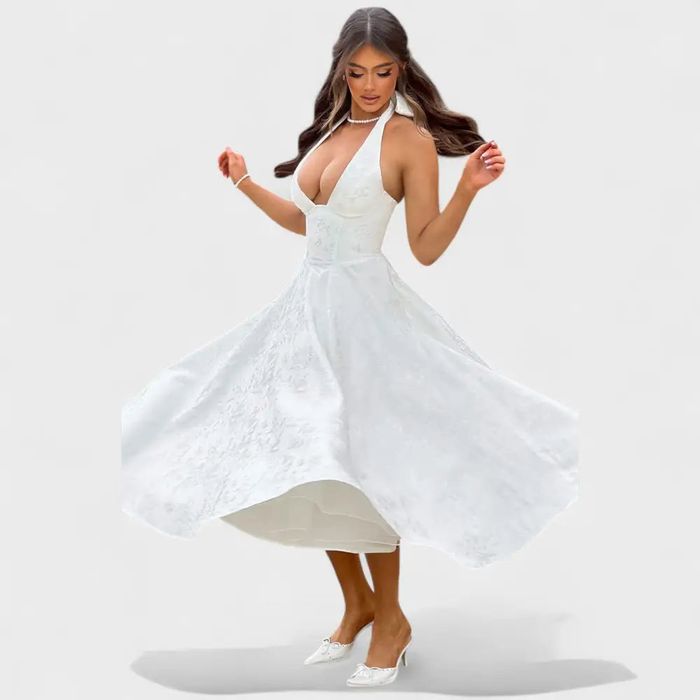Claudia – Vestido Encanto Floral con Toque Romántico - Vestidos