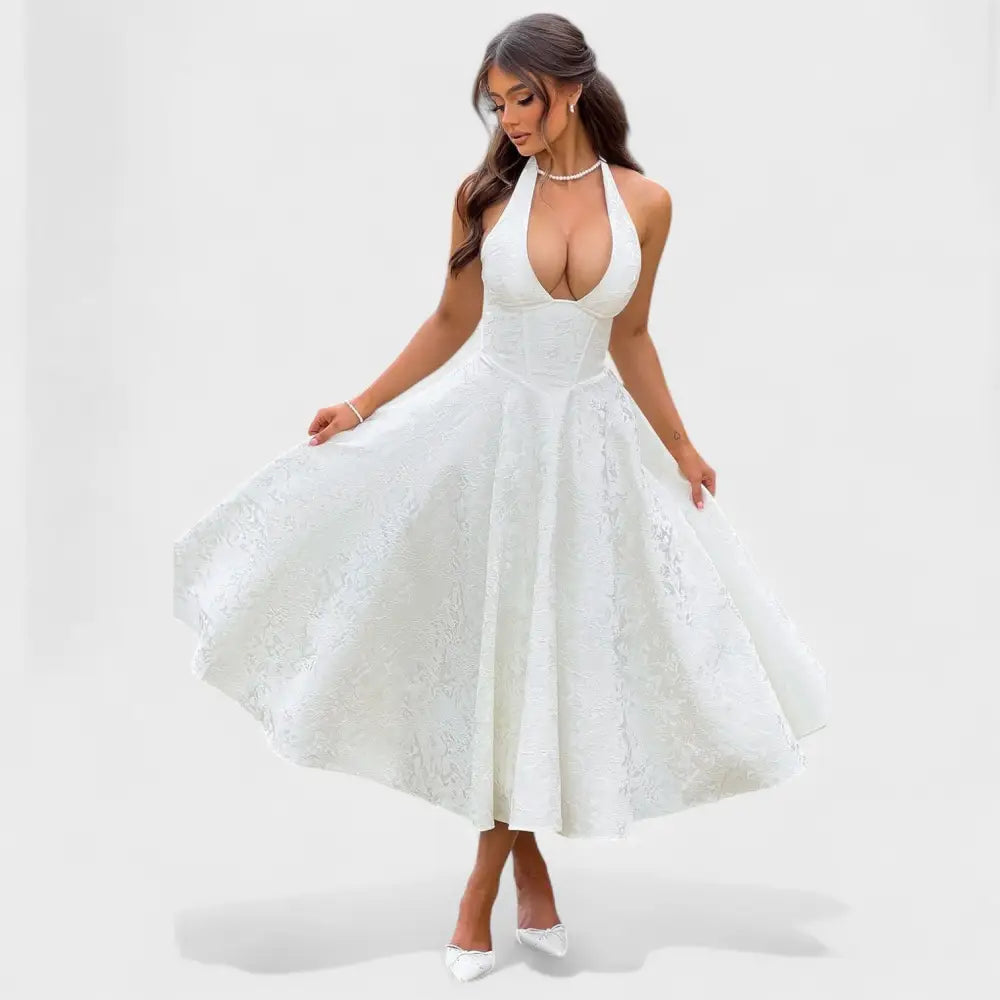 Claudia – Vestido Encanto Floral con Toque Romántico - Vestidos