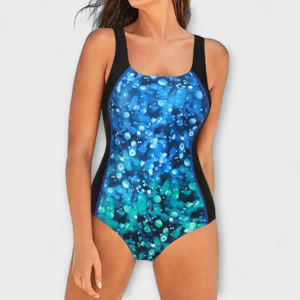 Dalia – Traje de Baño Estilo y Comodidad Atemporal - Blau-Weiß / S