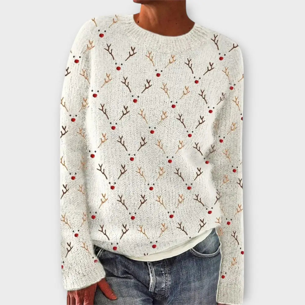 Elena – Suéter Estilo Acogedor - Blanco / XS - Suéteres & Cardigans