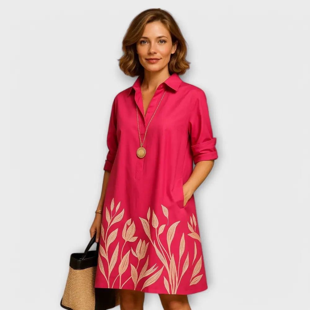 Elena – Vestido Elegancia y Comodidad Atemporal - Pink / XS - Vestidos