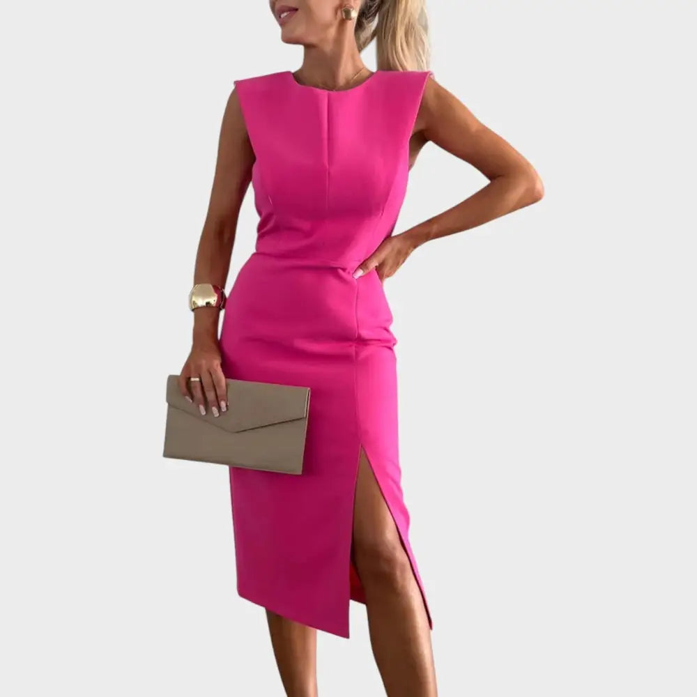 Elvira – Vestido Frescura y Elegancia - Rosa / S - Vestidos