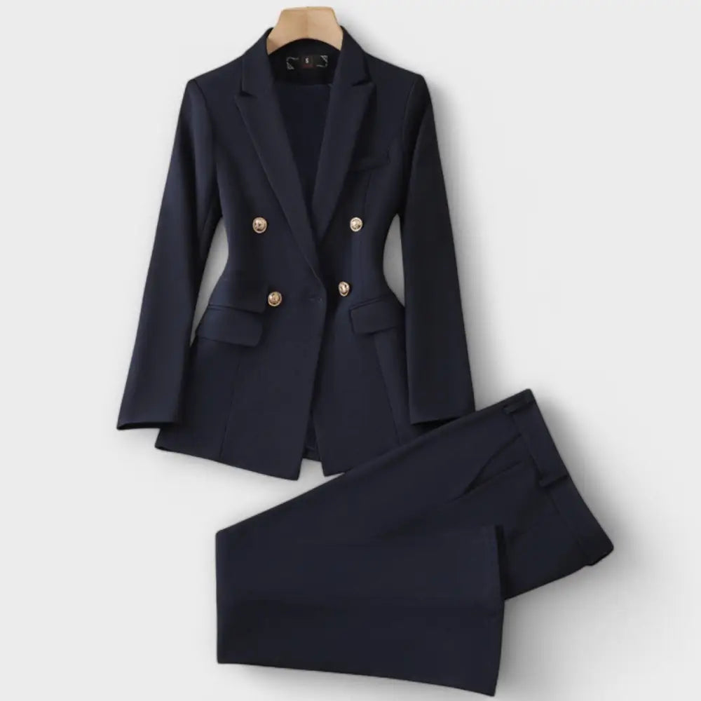 Emma – Conjunto Estilo y Comodidad Atemporal - Azul / S - CONJUNTOS