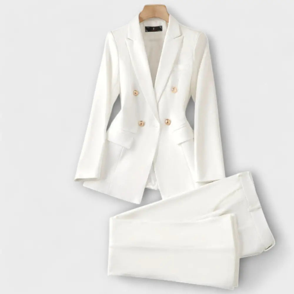 Emma – Conjunto Estilo y Comodidad Atemporal - Blanco / S - CONJUNTOS