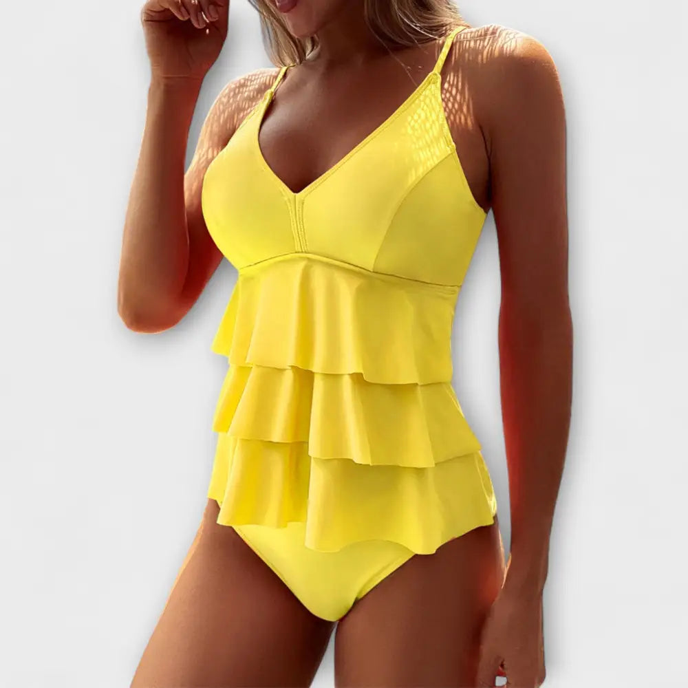 Estefanía – Vestido Elegancia de Playa - Gelb / S